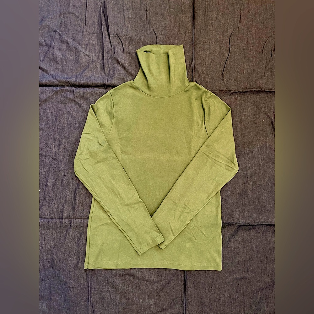 Forest Green J. Crew women’s turtle neck, XL.